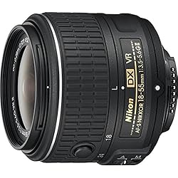 Objetivo Nikon Dx 18 55 Nikon Nikkor AF-S DX 18-55 mm f:3.5-5.6G VR II - Objetivo para Nikon (Diámetro de 52 mm), Negro