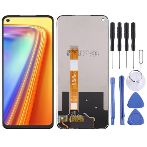 �g�ѓd�bLCD��� for Oppo for Realme Narzo 20 Pro/Realme 7 4G�iGlobal�j / Realme 7 4G�i�A�W�A�j�̃I���W�i��LCD�X�N���[���f�W�^�C�U�[�t���A�Z���u���t�� �d�b�̌������i
