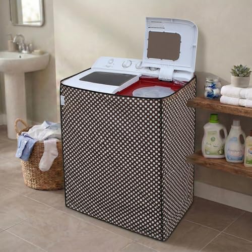Image of DREAM CARE Waterproof & Dustproof Washing Machine Cover Top Load & Semi Automatic Suitable for 6 kg, 6.2 kg, 6.5 kg (80 x 86 x 51 cms)