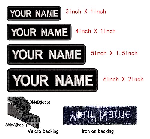 XREMB Personalisierter Namensaufnäher, Weste, Biker, Rocker, Motorrad, Jacke, Kleidung, Taschen, Hundegeschirr, Uniform, Weste, Rucksäcke (2 A)