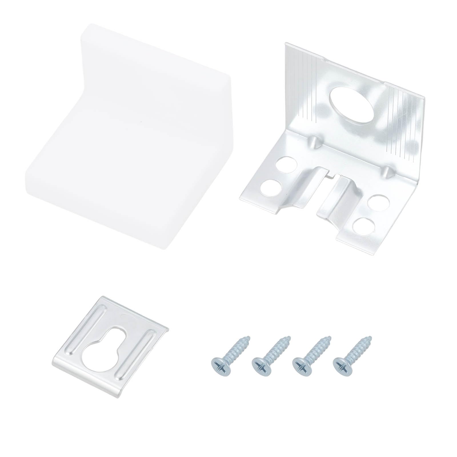 SG Store Mount Kit Set Compatible with IKEA KALLAX White 8 x 115753 8 x 115754 8 x 103693 32 x 100372 Corner Brackets Hardware Pack