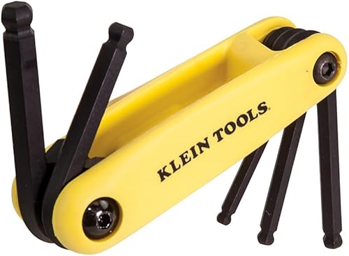 Miniatura 3 de Klein Tools 70571 Grip-It - Juego de hexágonos de extremo de bola, 5 llaves, tamaños SAE
