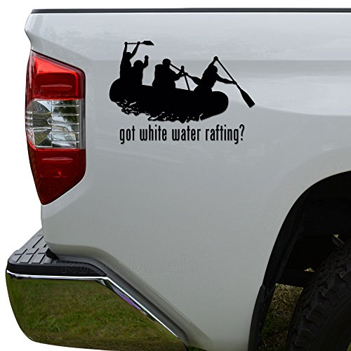 Rosie Decals Got Whitewater Rafting Die Cut Vinyl Decal Sticker For Car Truck Motorcycle Window Bumper Wall Decor Size- [15 inch/38 cm] Wide Color- Matte White