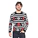 Deadpool Holiday Snowflakes Stripes Long Sleeve Ugly Christmas Sweater (as1, Alpha, m, Regular, Regular) Multicolor
