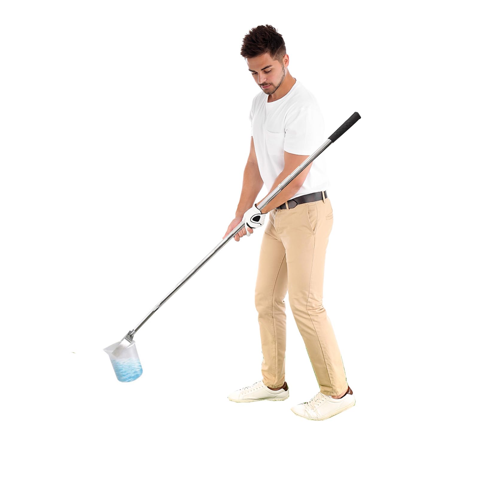 Tige d'échantillonnage d'eau télescopique inox avec bécher 500ml 1000ml