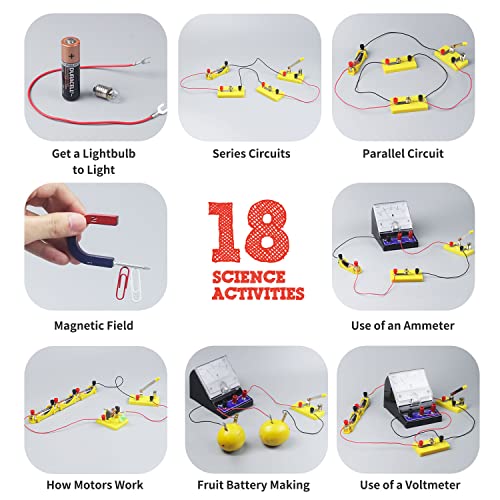 Teenii Electricity and Magnetism Kit Experiments STEM Science Kit for Kids, Electromagnetism Circuit Learning Set School Lab Physics Educational Toys, Birthday Gift for Boys Girls Age 8-16 Year Old - Image 3