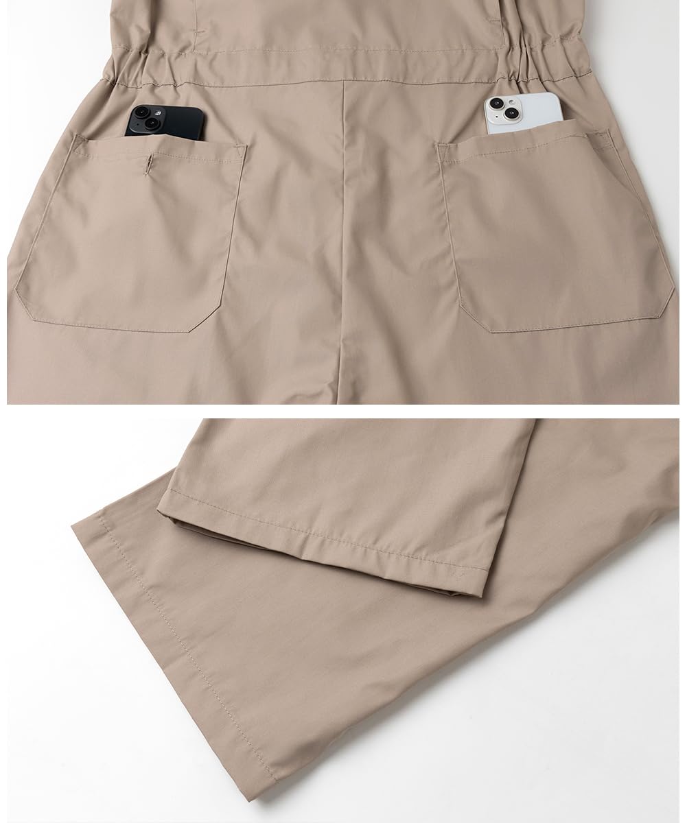 Monos de Manga Corta para Hombre Verano Mono de Trabajo Taller Traje de Trabajo