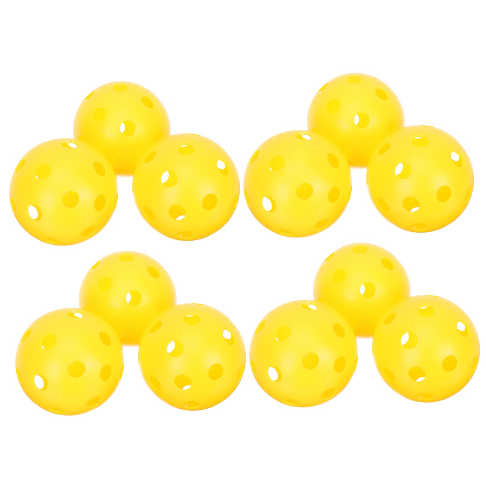 KICHOUSE 72mm Hole Ball Set 26 Holes Plastic for Practice Black Net Bag Included