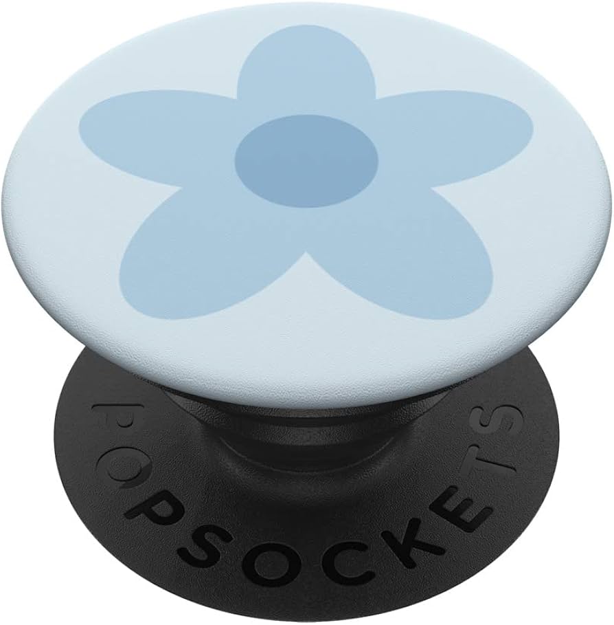 Amazon.com: Geometric Cute Light Blue Flower with Pastel Blue
