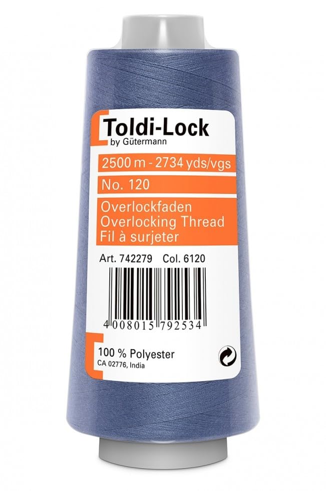 Hilo de Coser Overlocking Gutermann Toldi Lock 2500 m miniatura 1