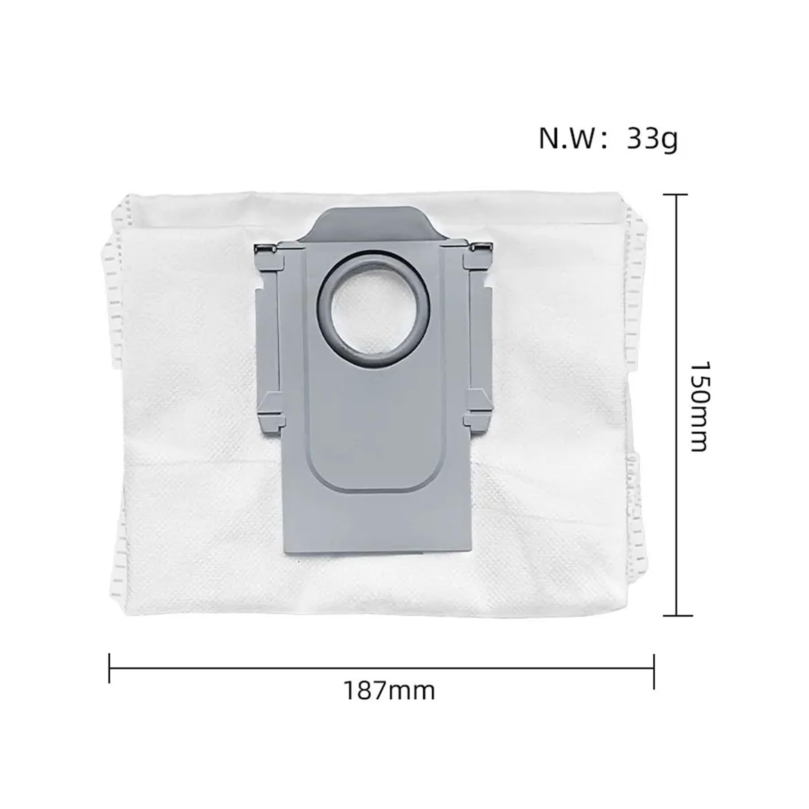Główna szczotka boczna odkurzacza, pasująca do Xiaomi, Roborock, Q7Plus Q7Max Q7Max + T8 Robot filtrujący zapasowa torba na mopa szczotki próżniowe i filtr(Black)