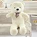 LEIhhdy 80-120 cm Orsacchiotto Bambola Orso Simpatico Peluche Bambola Panda Ragazza Bambino Cuscino Regalo di Compleanno 80 cm Bianco