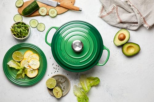 Image of Le Creuset Evo Round Casserole, Dutch Oven 24 Cm- Bamboo Green