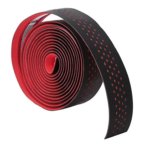 Keenso 1 Pair Bike Handlebar Tapes, Anti-Skid Mountain Bicycle Handle Bar Wraps For Mountain Bike, Road Bike, Folding Bike, Triathlon Bicycle(Red) #TOP29