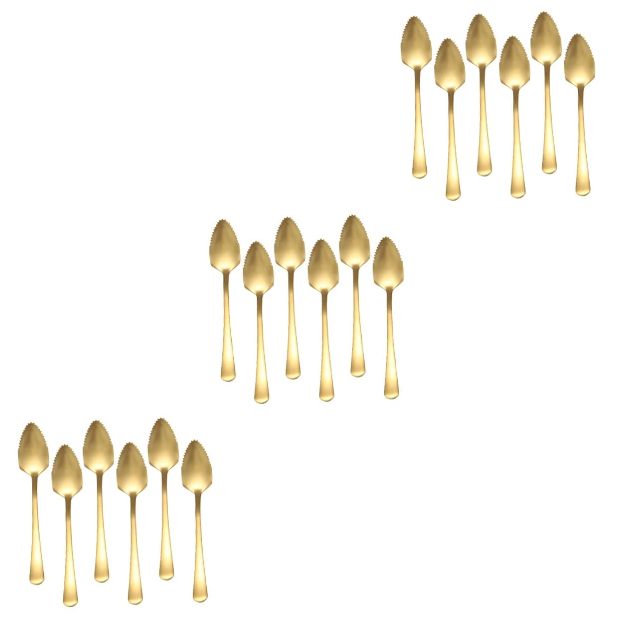 Alipis 18pièces Cuillères à Dessert Acier De Cuillères à Glace Outils De Cuisine Pour Fruits Et Desserts