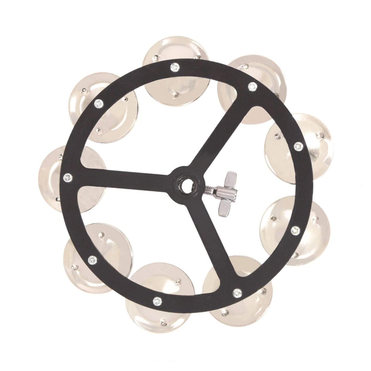 Cloche de Charleston en Cuivre Argentée, Accessoire de Batterie | Cloche de Cymbale pour Batterie, Remplace une Cymbale Fissurée, Peut être Actionnée au Pied