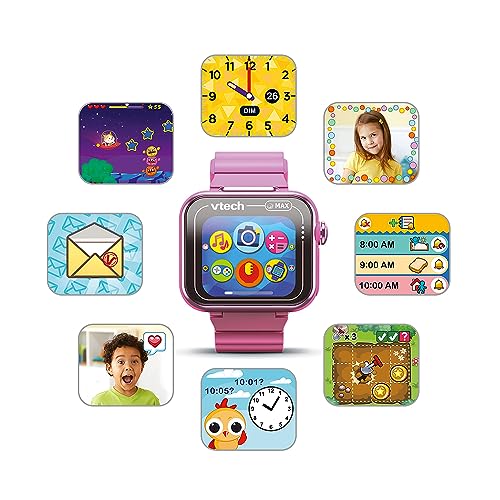 VTech - KidiZoom SmartWatch Max Rose, Montre Digitale Enfant, Photo, Selfie, Vidéo, Écran Tactile Horizontal, Jouet High-Tech, Cadeau Enfant et Ado de 5 Ans à 14 Ans - Contenu en Français – Image 5