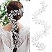 Yean Bride Wedding Headband Rhinestones Silver Bridal Hair Vine Baby Breath Hair Accessories for Women and Girls