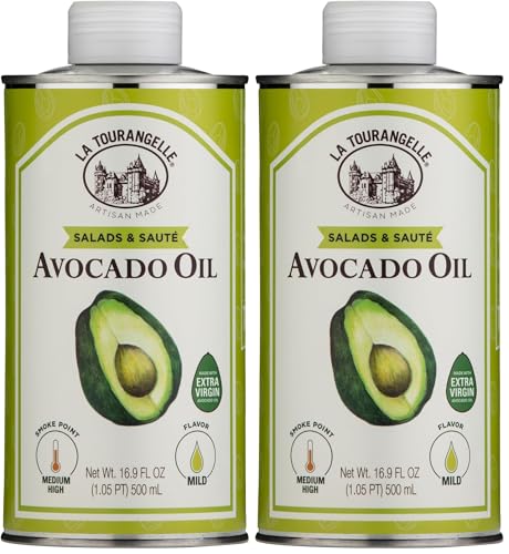 Image of La Tourangelle Avocado Oil 16.9 Fl Oz, All-Natural, Artisanal, Great for Salads, Fruit, Fish or Vegetables, Buttery Flavor (Pack of 2)
