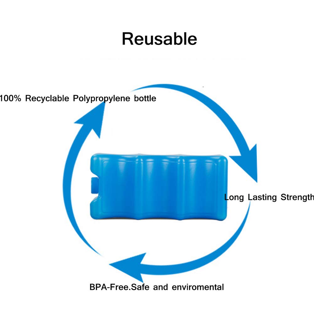 Reusable Ice Packs for Breastmilk Storage -Lunch Box and Breast Pump Bag,Fits Around Breastmilk Baby Bottles and Keep Fresh, 1pcs (blue1) 4