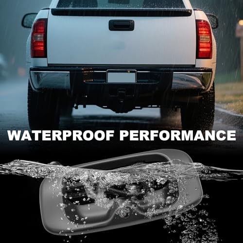 Image of PartsFlow GM1916102 Tailgate Handle Backup Camera with Wire Compatible with 1999-2007 Silverado /Sierra 1500 2500 3500HD Pickups Reversing Rear View Park Assist Camera W /Power Cable 15046512 15228539