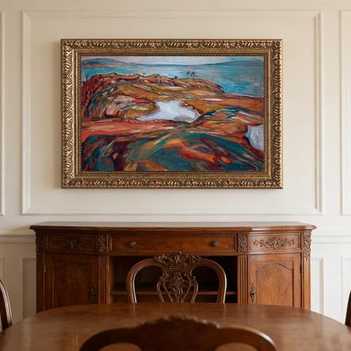 Impression sur toile Edvard Munch avec cadre suspendu chic - 3