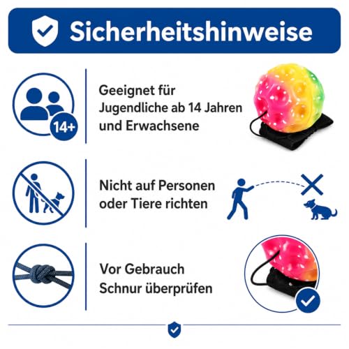 CYEER 12er Set Handgelenk- Bälle mit Schnur – 6,3cm Bunte Springbälle mit verstellbarem Armband – Ideale Mitgebsel für Kindergeburtstag, Koordinationstraining & Stressabbau – Regenbogen-Design