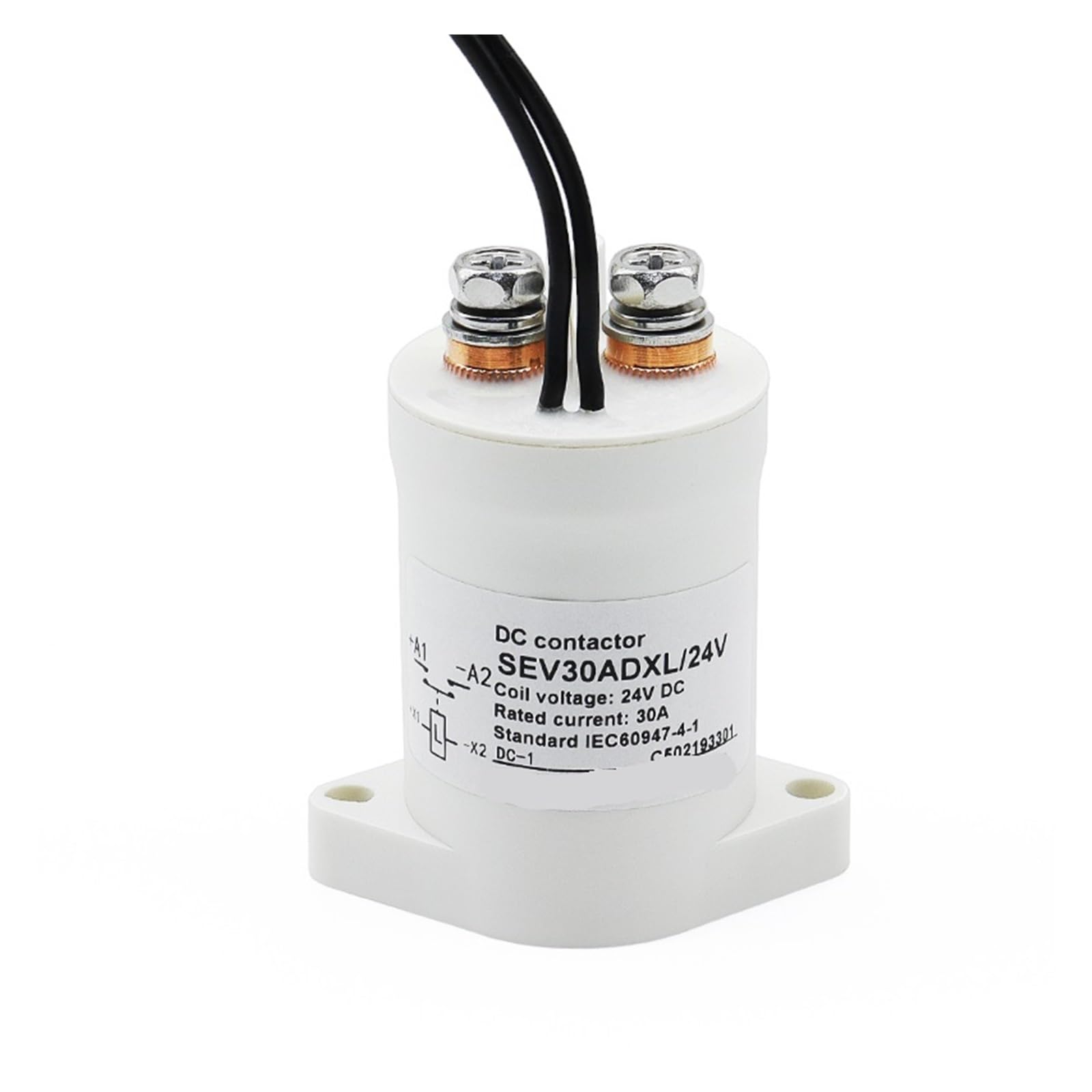 SEV30AD Contactor de CC alta tensión, relé eléctrico potencia, interruptor 12 V, 24, 36, 48, 60, 72, 84
