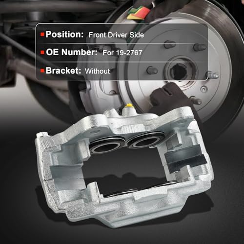 Image of cciyu Front Left Brake Caliper Assembly 19-2767 2003 2004 2005 2006 2007 2008 2009 For Lexus For GX470,2003 2004 2005 2006 2007 2008 2009 For Toyota For 4Runner