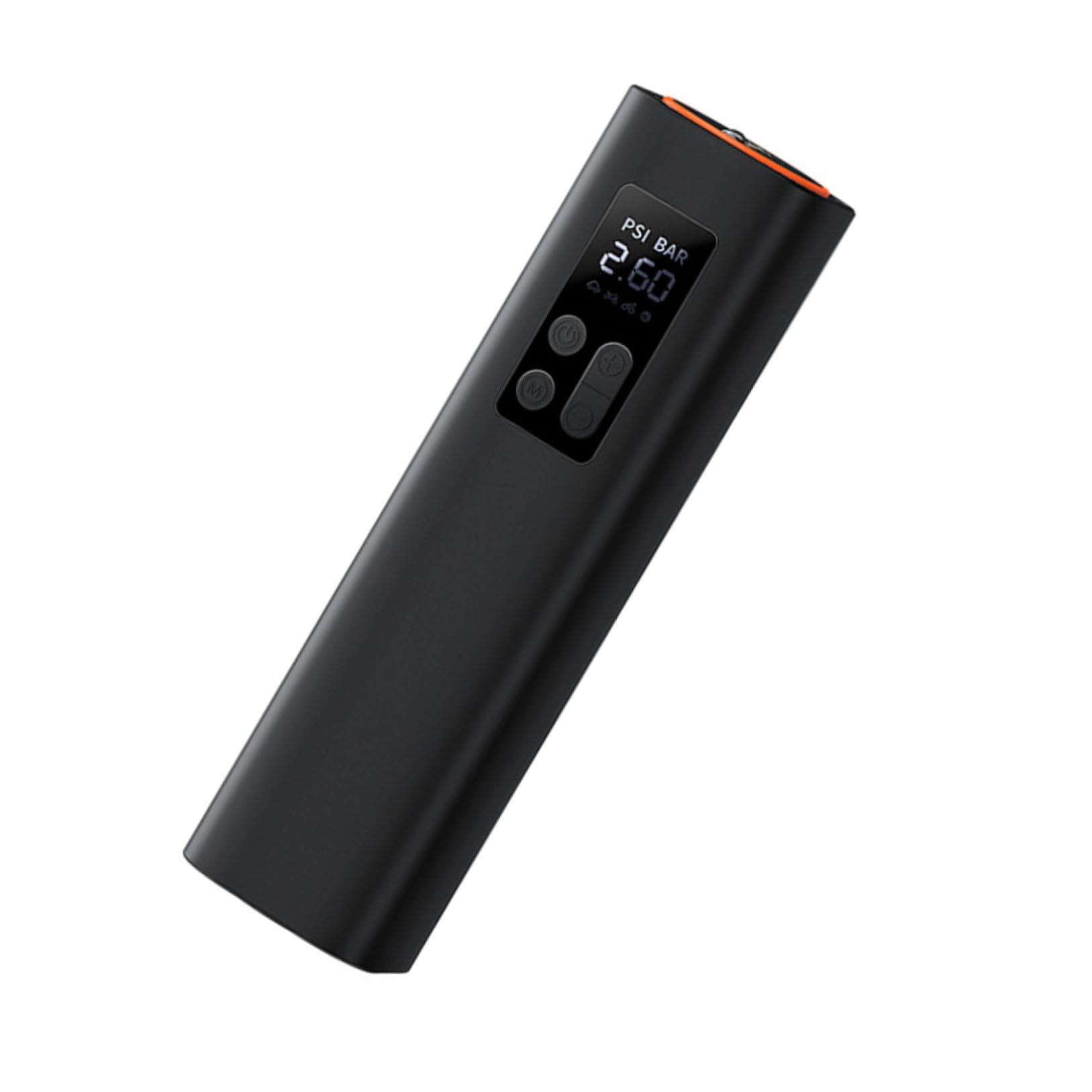 SOLUSTRE Mini Bomba Eléctrica Portátil para Neumáticos de Coche y Bici | Pantalla Digital Presión, Negro, Cobre Abs Goma, para Senderismo y Camping