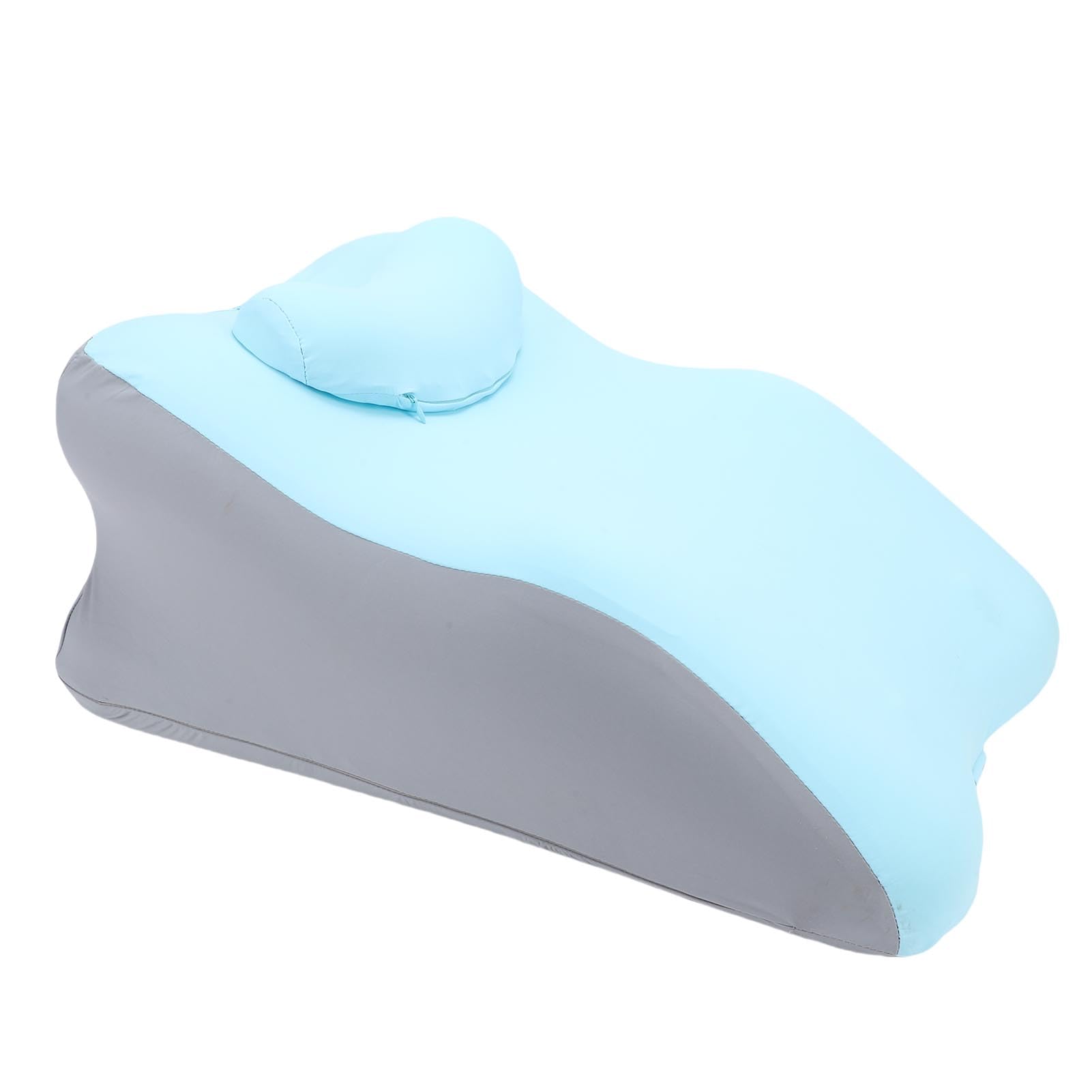 Cuscino di Supporto per la Schiena Design Curvo 3D, Supporto Mirato per L'allineamento della Colonna Vertebrale, Migliora il Comfort per L'uso Quotidiano, Cuscino di Grandi Dimensioni (blu