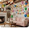 Lincia 600 Sheet Paper Chain Garland Strips 1x8 Inch with Double Sided Tape, DIY Construction Paper Chains for Birthday Wedding Holiday Party Decorations, Crafts Supplies (Warm Color) #3