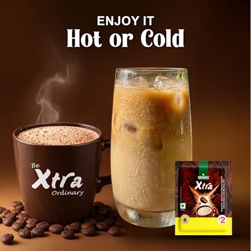 Image of Continental Xtra Instant Coffee Sachets | 192 Sachets |‎ 70% Coffee - 30% Chicory | South Blend Instant Coffee | Medium Roast | Premium Blend of Arabica & Robusta | Rich Aromatic Coffee | Makes 192 Cups