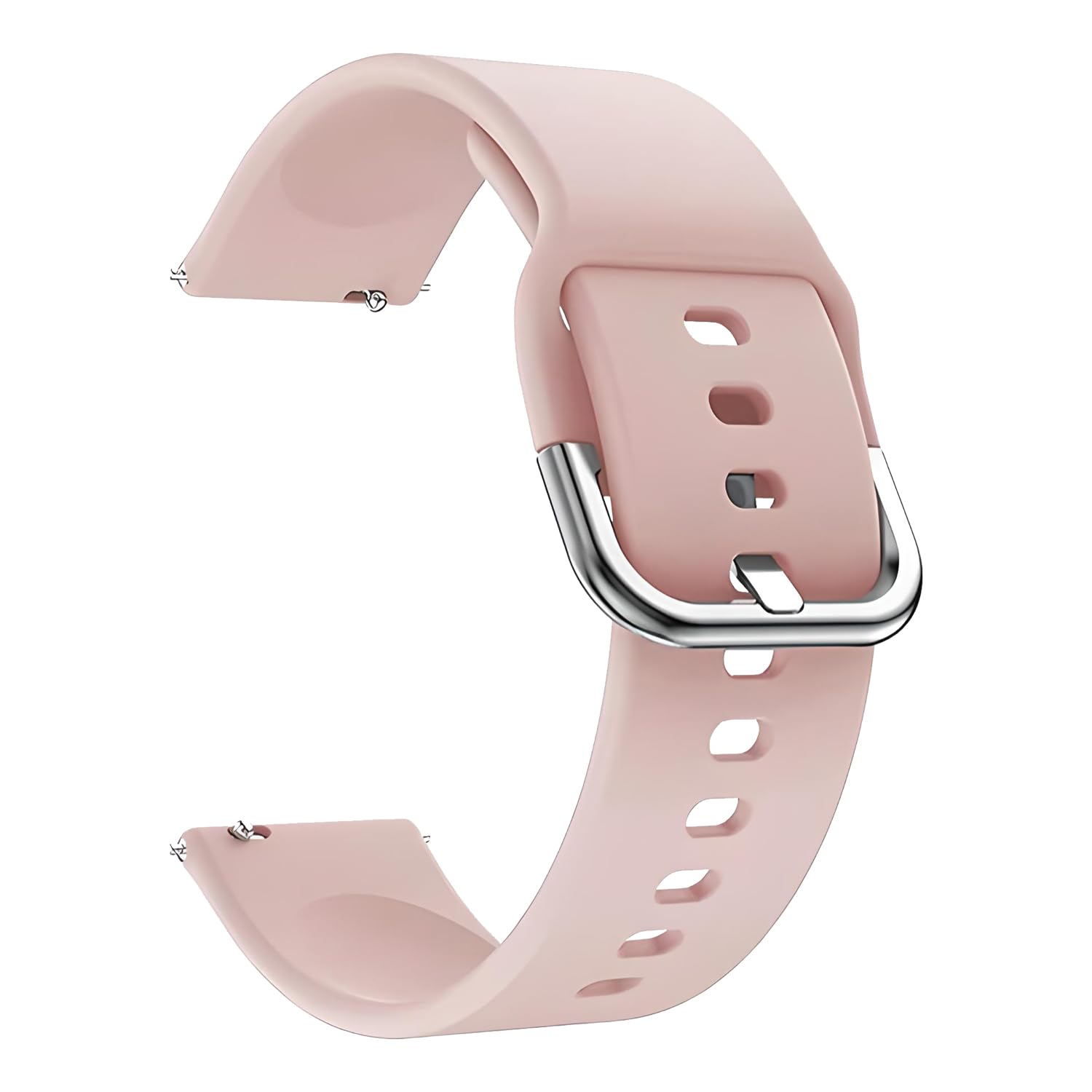 GameSir 19mm Baby Pink Soft Silicone Smartwatch Strap with Stainless Steel Buckle || Compatible with Noise Colorfit SmartWatch || Adjustable Replacement Band for Unisex Design (Pack of 1) GameSir 19mm Baby Pink Soft Silicone Smartwatch Strap with Stainless Steel Buckle || Compatible with Noise Colorfit SmartWatch || Adjustable Replacement Band for Unisex Design (Pack of 1)