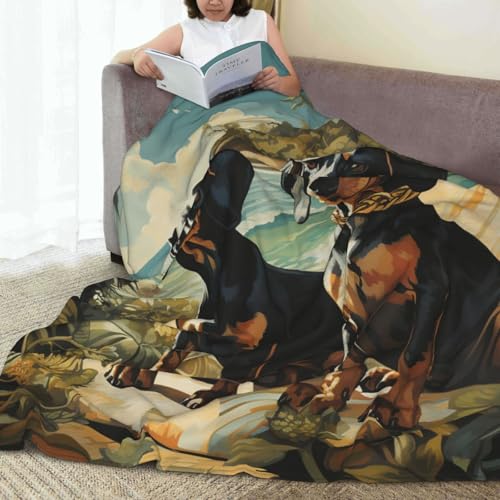 Couverture bento pour canapé teckel en microfibre premium ultra douce - 8