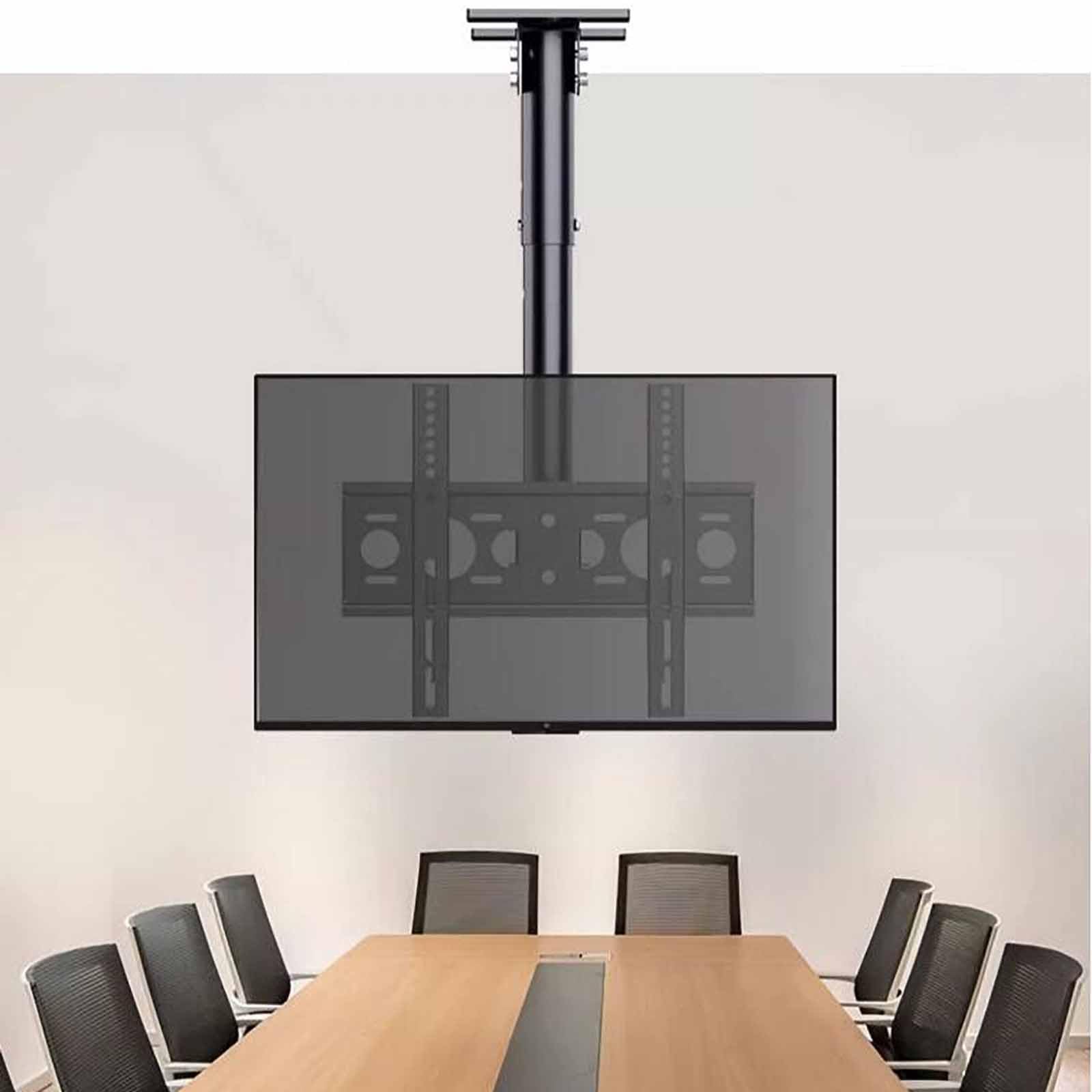Support Mural pour téléviseur - Support sur Pied, Compatible avec la Plupart des téléviseurs de 32 à 55 Pouces, Rotation à 360°, réglage télescopique de la Hauteur, Installation FA