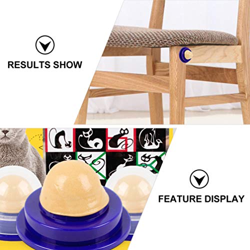 ULTECHNOVO 3Pcs Catnip Bola Doces Gato Lamber Tratar de Açúcar Sabor Atum Gato Lanches Vitamina Wall