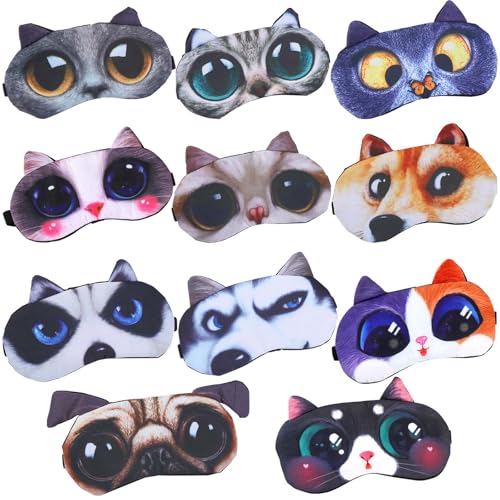 11 Stück Niedliche Schlafmaske Frauen, Lichtblockierend und Atmungsaktiv Karikatur Abdeckung Eyeshade Schlafmaske Lustig, Verstellbares Gummiband Schlafmaske Frauen für Reisen, Nickerchen und Schlaf 11 Stück Niedliche Schlafmaske Frauen, Lichtblockierend und Atmungsaktiv Karikatur Abdeckung Eyeshade Schlafmaske Lustig, Verstellbares Gummiband Schlafmaske Frauen für Reisen, Nickerchen und Schlaf