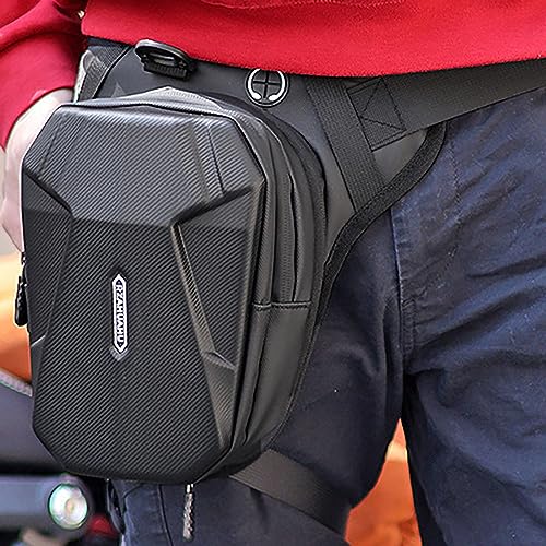 Motorcycle Waist Pack - Leg Pouch | Motorcycle Bag, Drop Leg Bag, Waterproof Holster Bag, Motorcycle Backpacks for Men, Motorcycle Accessories for Cycling and Hiking Lencyh - Image 3