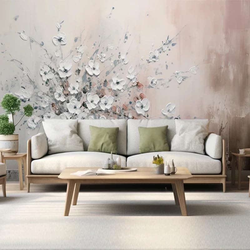 Papier peint chambre à coucher 3D ZEZILE fleurs style Morandi décor mural personnalisé