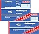 Herlitz Quittungsblock 402, selbstdurchschreibend, A6 quer, 2 x 40 Blatt (2 Stück)