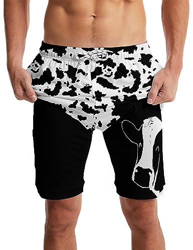 CHILL·TEK Men's Swim Trunks with Compression Liner Quick Dry 2 in 1 Swimming Trunks Beach Board Shorts Bathing Suits Swimwear3