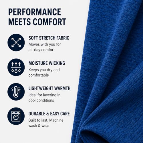 Image of Spyder Mens Quarter Zip Pullover Sweatshirt - Dry Fit Quarter Zip Hoodie