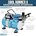 Master Airbrush Cool Runner II Airbrush Kit with Dual Fan Air Compressor, 3 Airbrushes, Cleaning Brushes, Holder, Color Mixing Wheel & How-To Air Brush Manual, Gravity & Siphon Feed