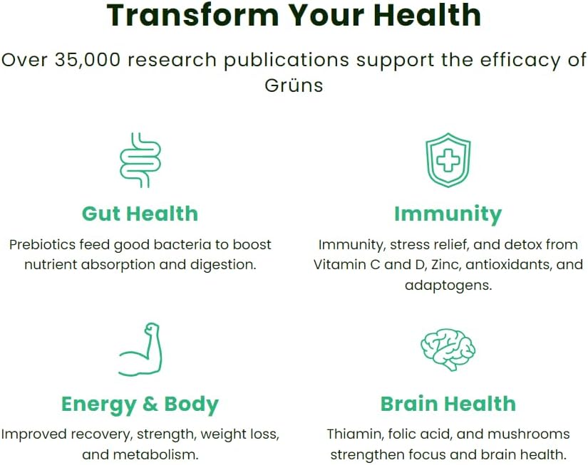 Miniatura 3 de Super Greens Gummy Bears espirulina orgánica y clorella, prebióticos para la salud digestiva, más de 20 vitaminas y minerales, adaptógenos - 112