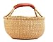 Ghana Baskets| Bolga African Baskets| Dye-Free Market Basket | Fair Trade (17"-19" Extra Large)