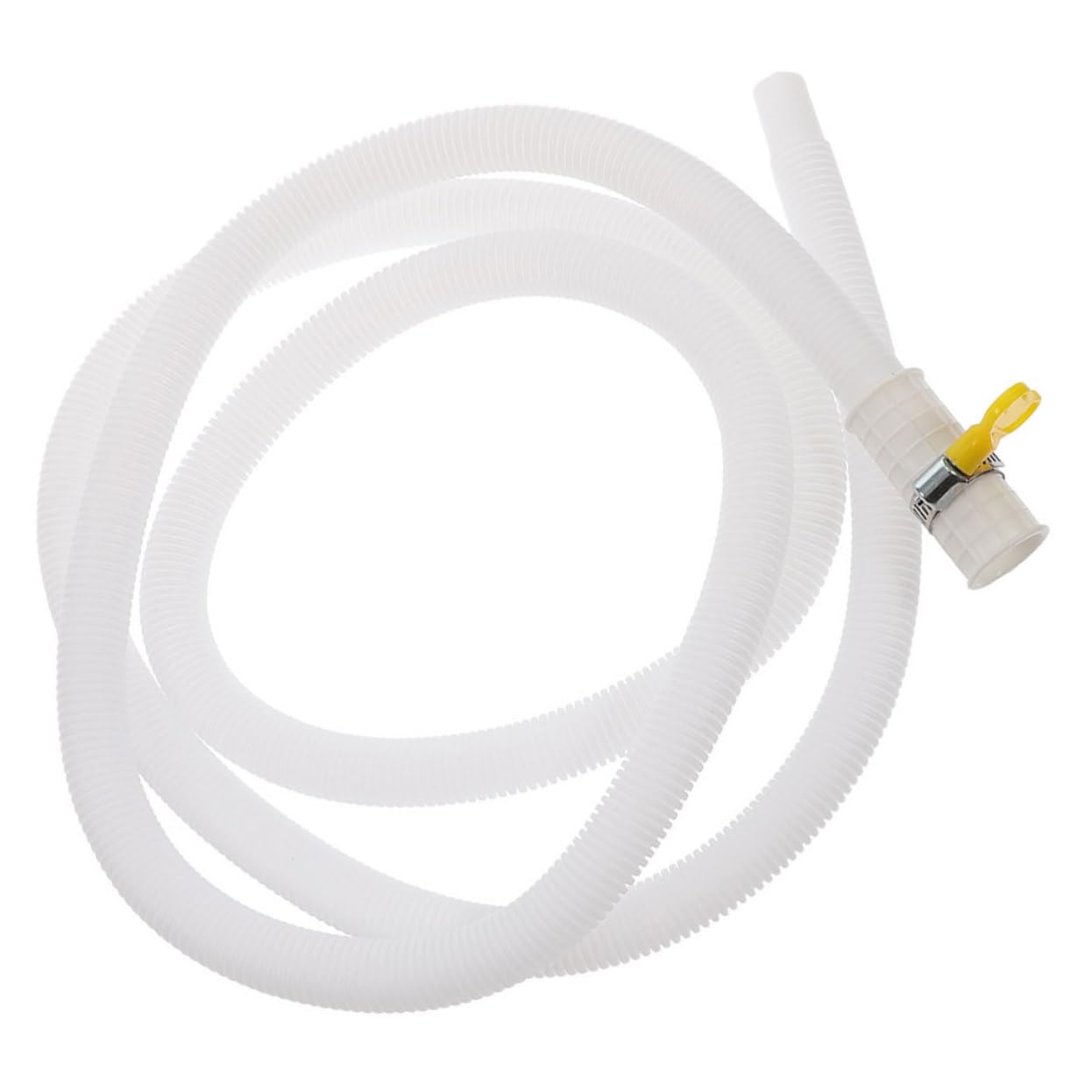 ABOOFAN Manguera de Drenaje para Aire Acondicionado con Abrazadera, Tubo Flexible de PE y Acero Inoxidable, Fácil Instalación y Prevención de Goteos Exterior