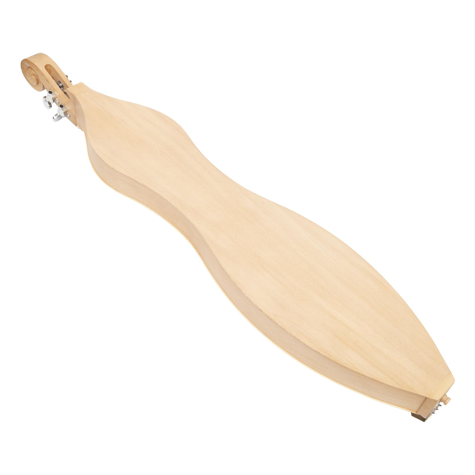 Mountain Dulcimer mit 4 Saiten, F-Loch, Lacewood mit Nickel-Finish