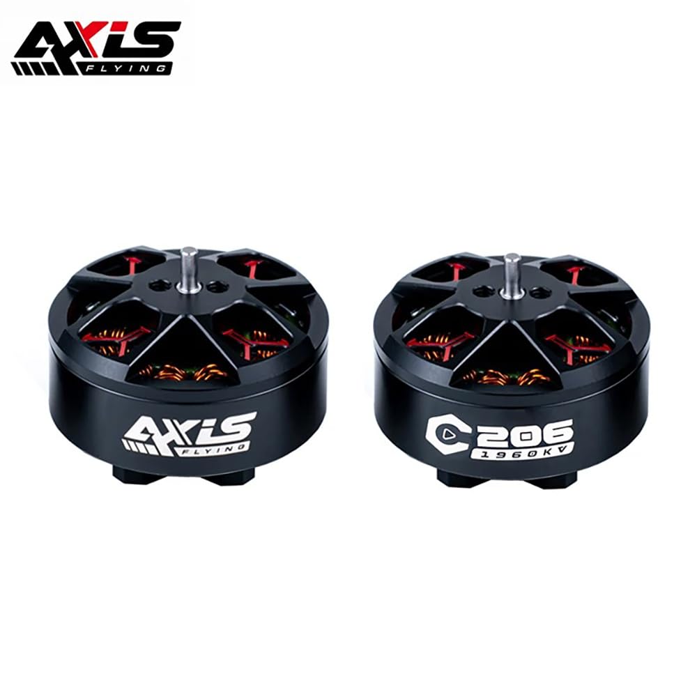 Axisflying C206 2006 1960KV 2500KV Brushless Motor 12N14P 6S Lipo 1.5mm Shaft for FPV 3.5inch Duct Circle Drones DIY Accessories (4PCS C206 2500KV)