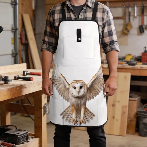 Delantal de trabajo unisex con diseño A Barn Owl miniatura 5